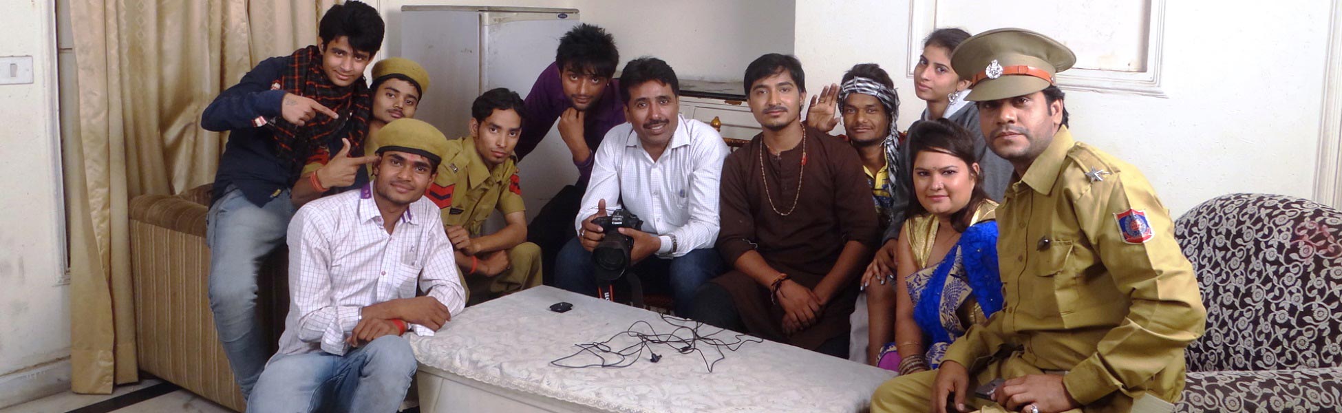 Trisna Films® cast and crew posing together on set in New Delhi during the production of their short film, 'Andhvishwas'. Several members are in police uniforms and traditional clothing. film production house in india, film production house in Delhi, film production house in mumbai, film production house in pune, film production house in sonipat, film production house in begusarai, video production house in india, video production house in Delhi, video production house in mumbai, video production house in pune, video production house in sonipat, video production house in begusarai, tv production house in india, tv production house in delhi, tv production house in mumbai, tv production house in pune, tv production house in sonipat, tv production house in begusarai, production house in india, production house in delhi, production house in mumbai, production house in pune, production house in sonipat, production house in begusarai, film production company in india, film production company in delhi, film production company in mumbai, film production company in pune, film production company in sonipat, film production company in begusarai, video production company in india, video production company in delhi, video production company in mumbai, video production company in pune, video production company in sonipat, video production company in begusarai, tv production company in india, tv production company in delhi, tv production company in mumbai, tv production company in pune, tv production company in sonipat, tv production company in begusarai, production company in india, production company in delhi, production company in mumbai, production company in pune, production company in sonipat, production company in begusarai